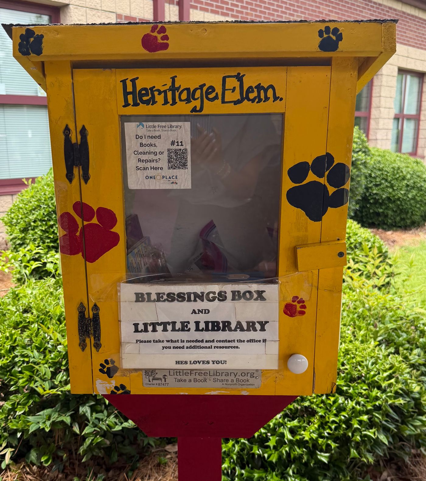 Heritage Elementary Blessing Box / Library